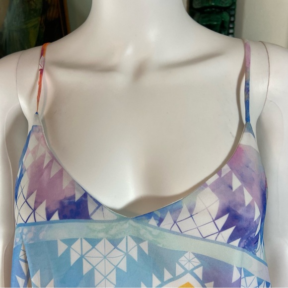 Show Me Your MuMu salvation mountain Southwestern trapeze tunic top blouse xs - Picture 3 of 12